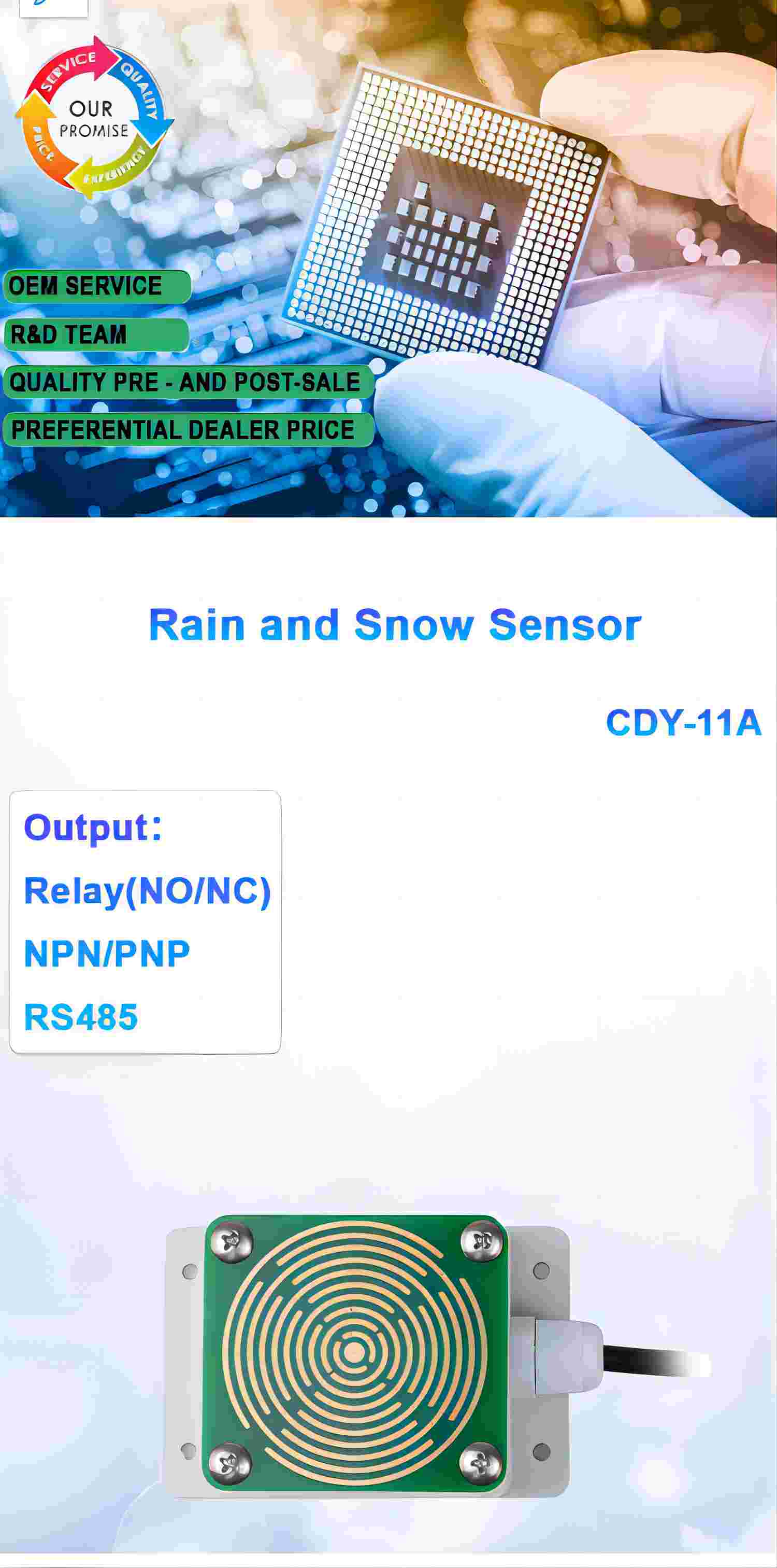 Rain And Snow Sensor Product Details 