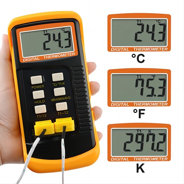 K-Type Thermometer w/ 4