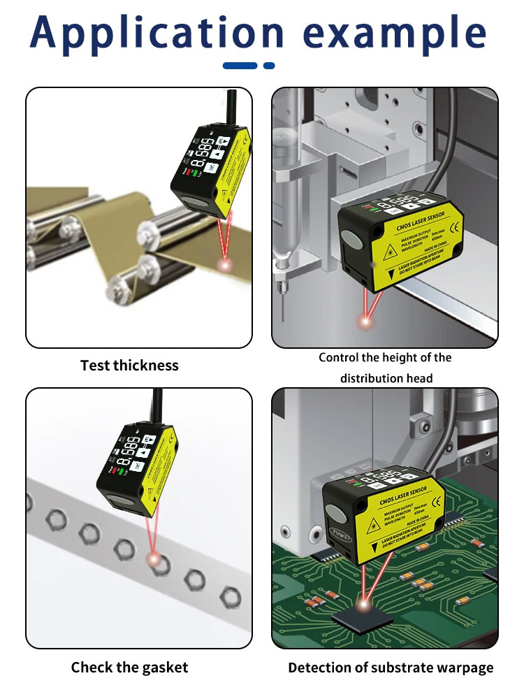 Laser displacement sensor Application example