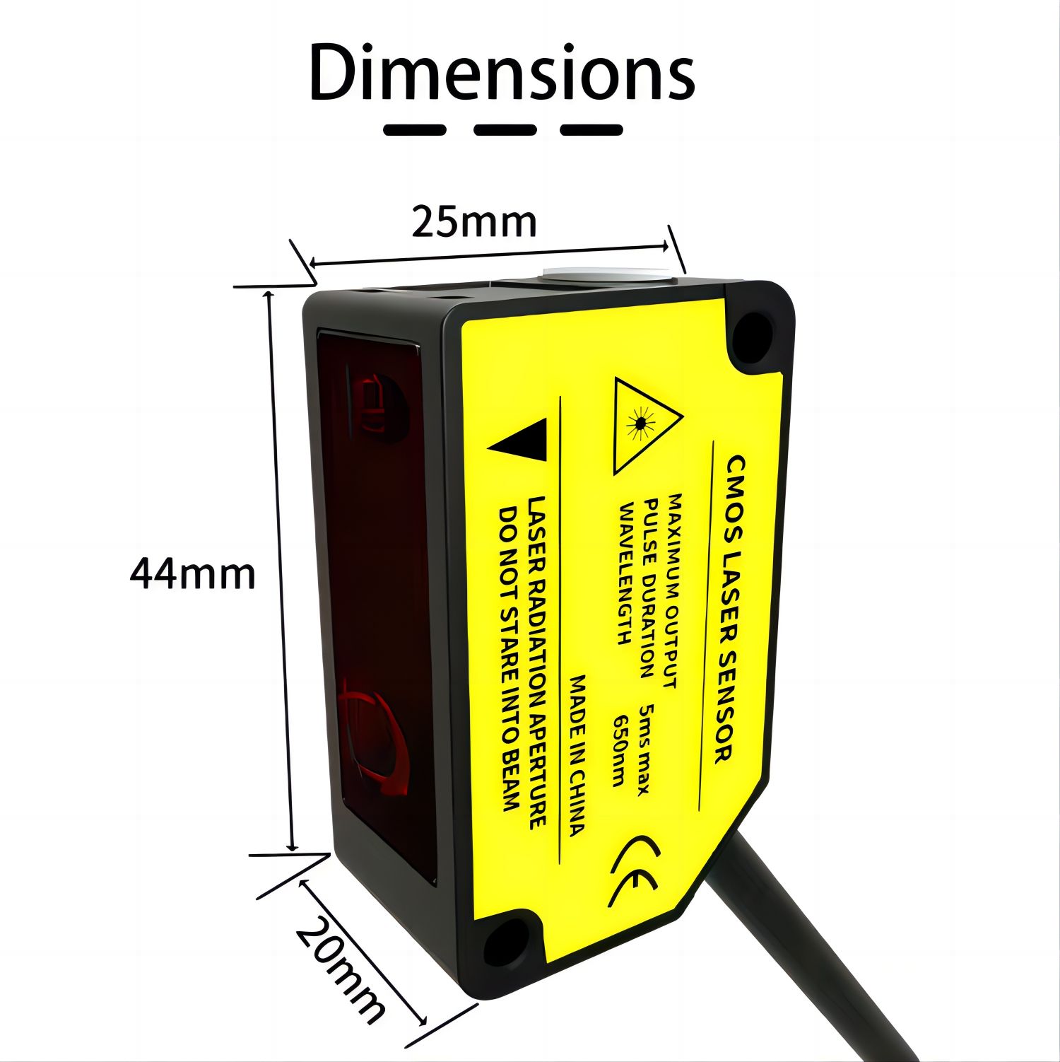 Laser displacement sensor Dimensions