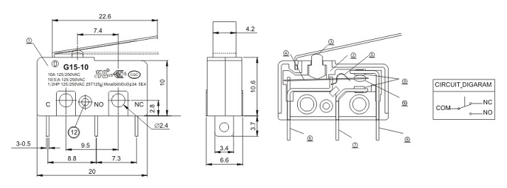 t125 microswitch t125 micro switch 250v.jpg