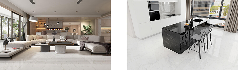 high glossy porcelain tiles