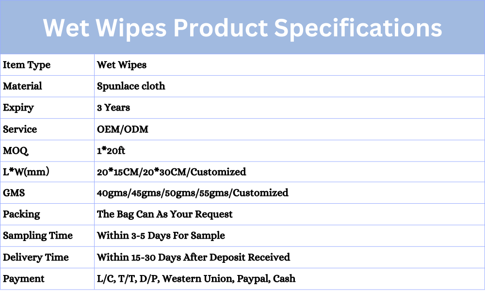 Cleaning Use Wet Wipes