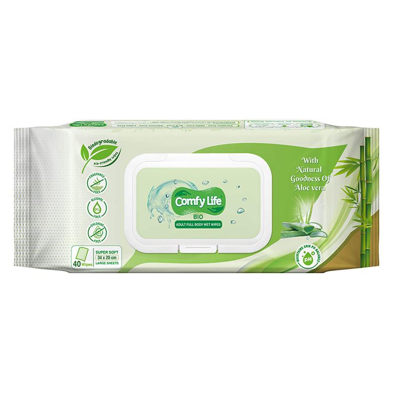 Free sample sensitive skin adult water biodegradable wet wipes