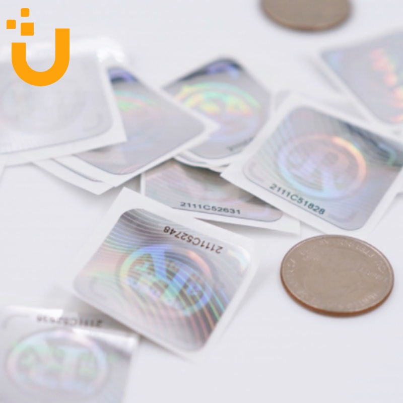 30X30MM Hologram Material Custom Logo Printing NFC Stickers