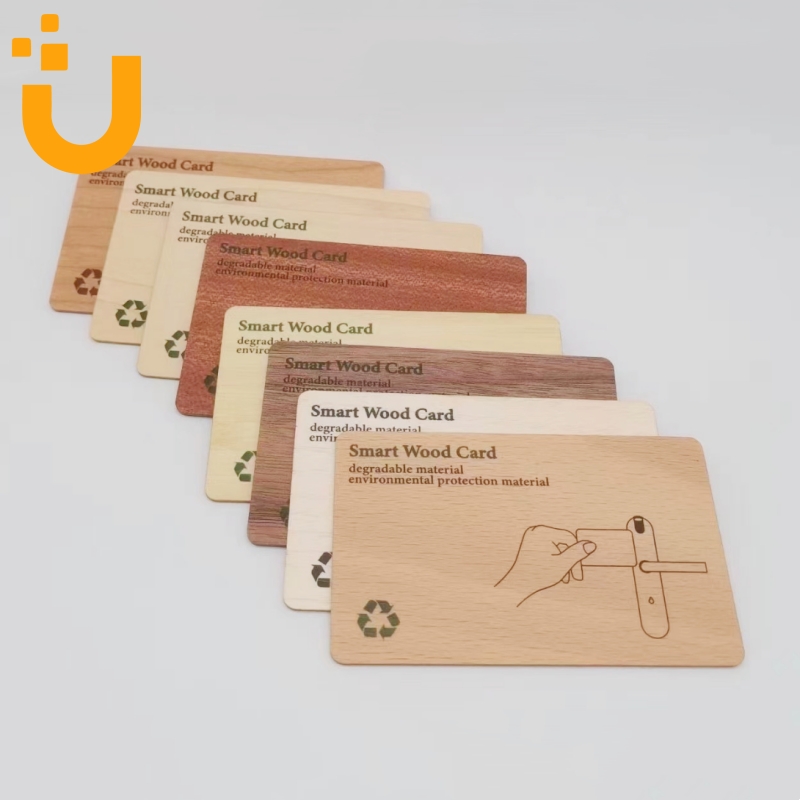 rfid wooden card