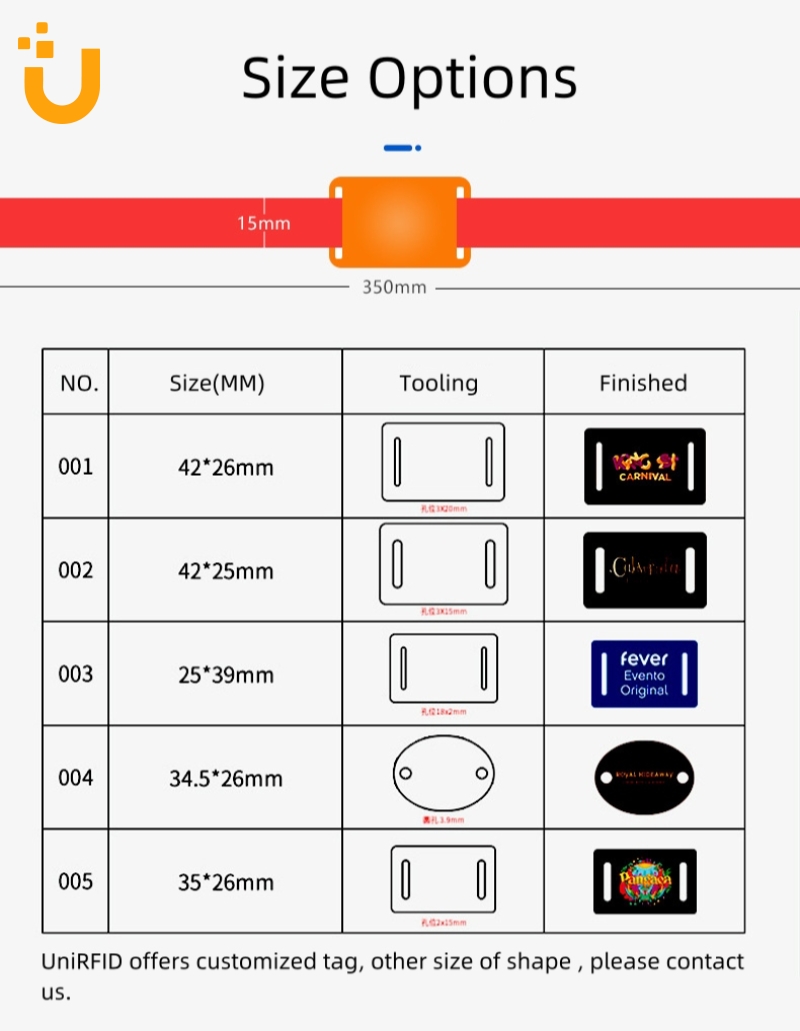 custom fabric rfid wristbands