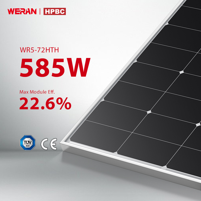 WR5-72HTH Half Cell Mono 585W Solar Panel